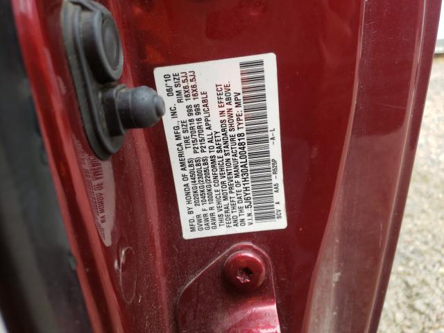 Photo 9 VIN: 5J6YH1H30AL004818 - HONDA ELEMENT LX 