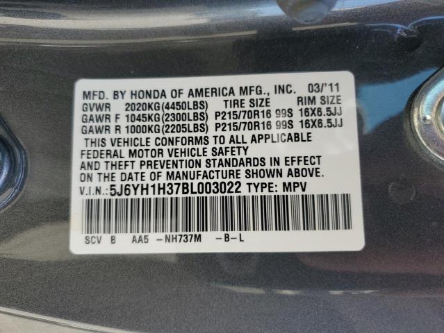 Photo 12 VIN: 5J6YH1H37BL003022 - HONDA ELEMENT 