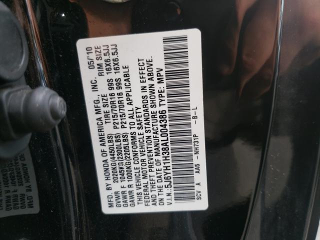 Photo 9 VIN: 5J6YH1H38AL004386 - HONDA ELEMENT LX 