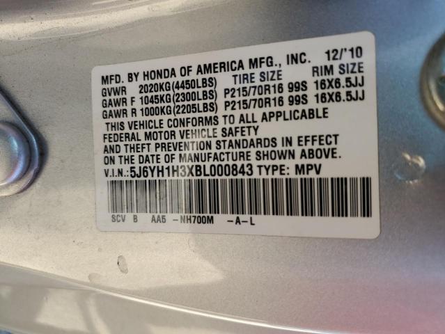 Photo 11 VIN: 5J6YH1H3XBL000843 - HONDA ELEMENT LX 