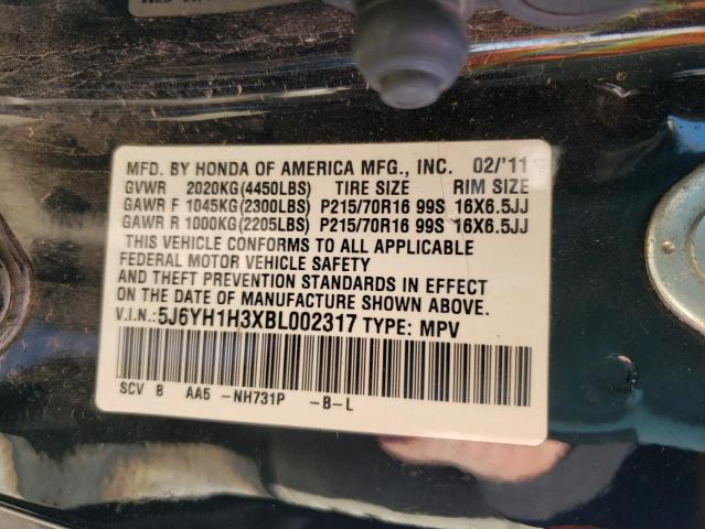 Photo 11 VIN: 5J6YH1H3XBL002317 - HONDA ELEMENT 