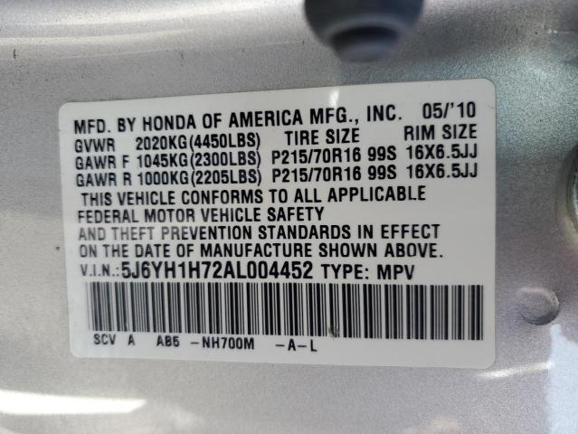 Photo 12 VIN: 5J6YH1H72AL004452 - HONDA ELEMENT 