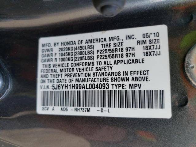 Photo 9 VIN: 5J6YH1H99AL004093 - HONDA ELEMENT SC 