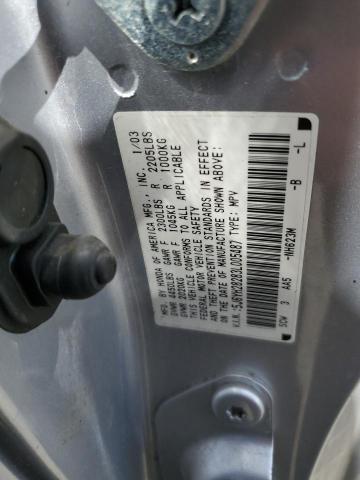 Photo 12 VIN: 5J6YH28283L005487 - HONDA ELEMENT DX 