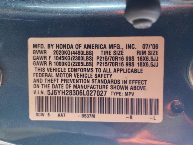 Photo 11 VIN: 5J6YH28306L027027 - HONDA ELEMENT LX 