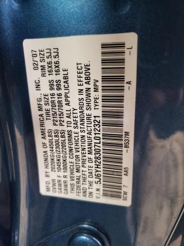 Photo 12 VIN: 5J6YH28307L012321 - HONDA ELEMENT 