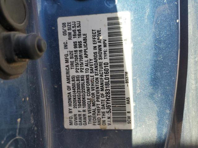 Photo 13 VIN: 5J6YH28318L016010 - HONDA ELEMENT LX 