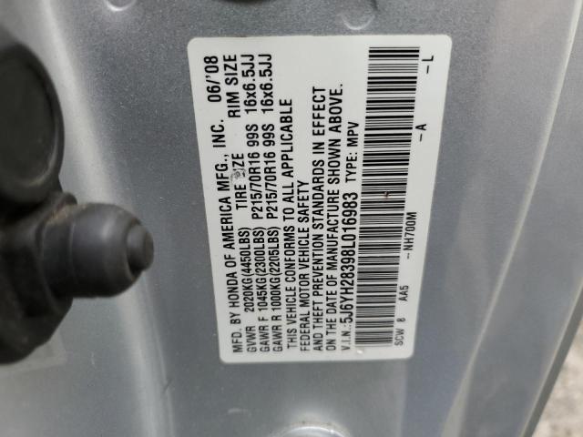 Photo 12 VIN: 5J6YH28398L016983 - HONDA ELEMENT 