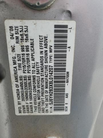 Photo 12 VIN: 5J6YH283X8L014207 - HONDA ELEMENT 