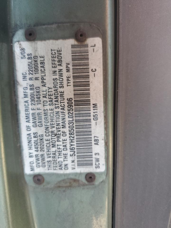 Photo 11 VIN: 5J6YH28503L025906 - HONDA ELEMENT 