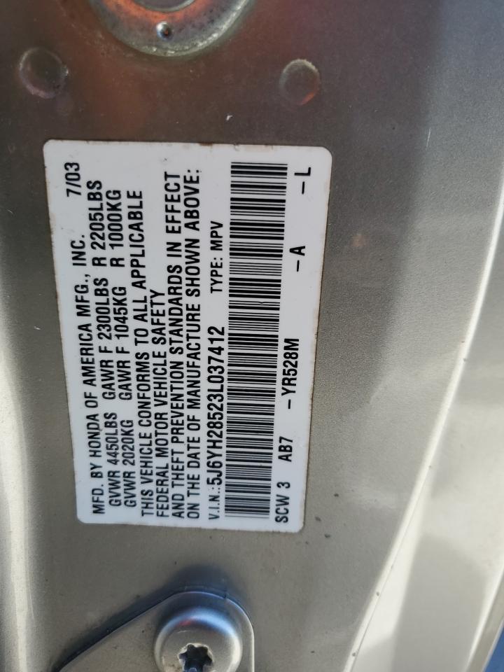 Photo 12 VIN: 5J6YH28523L037412 - HONDA ELEMENT 