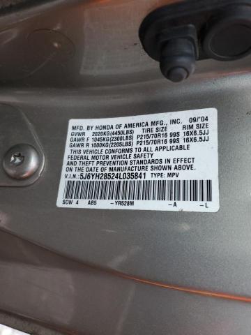 Photo 11 VIN: 5J6YH28524L035841 - HONDA ELEMENT 