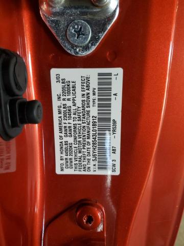 Photo 12 VIN: 5J6YH28543L018912 - HONDA ELEMENT EX 