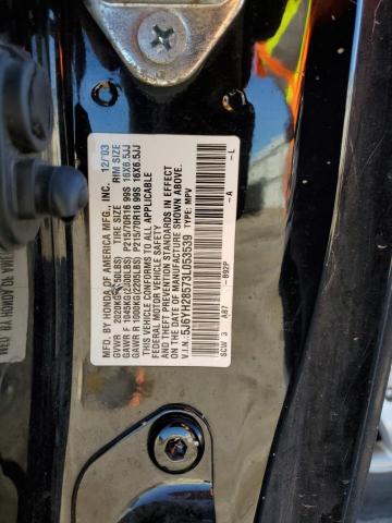 Photo 12 VIN: 5J6YH28573L053539 - HONDA ELEMENT 