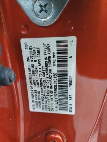 Photo 12 VIN: 5J6YH28593L015150 - HONDA ELEMENT EX 