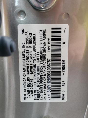 Photo 11 VIN: 5J6YH28593L036757 - HONDA ELEMENT EX 