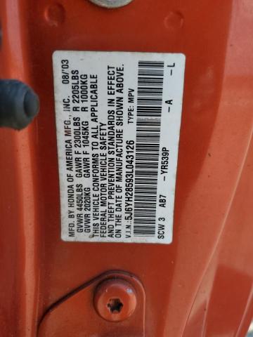 Photo 11 VIN: 5J6YH28593L043126 - HONDA ELEMENT EX 