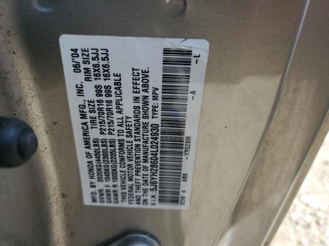 Photo 11 VIN: 5J6YH28604L024930 - HONDA ELEMENT EX 