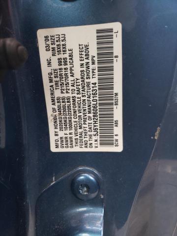 Photo 12 VIN: 5J6YH28606L016314 - HONDA ELEMENT 