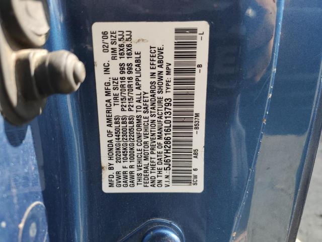 Photo 12 VIN: 5J6YH28616L013793 - HONDA ELEMENT EX 