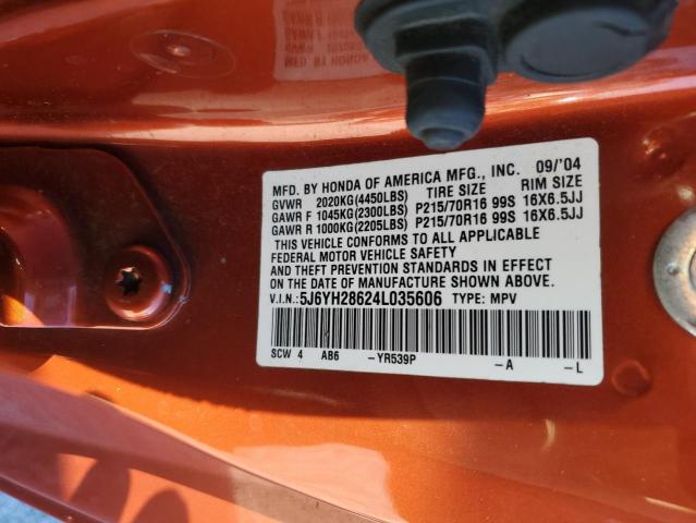 Photo 13 VIN: 5J6YH28624L035606 - HONDA ELEMENT EX 