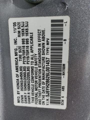 Photo 11 VIN: 5J6YH28626L001457 - HONDA ELEMENT 