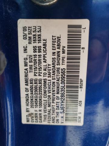 Photo 11 VIN: 5J6YH28635L009565 - HONDA ELEMENT EX 