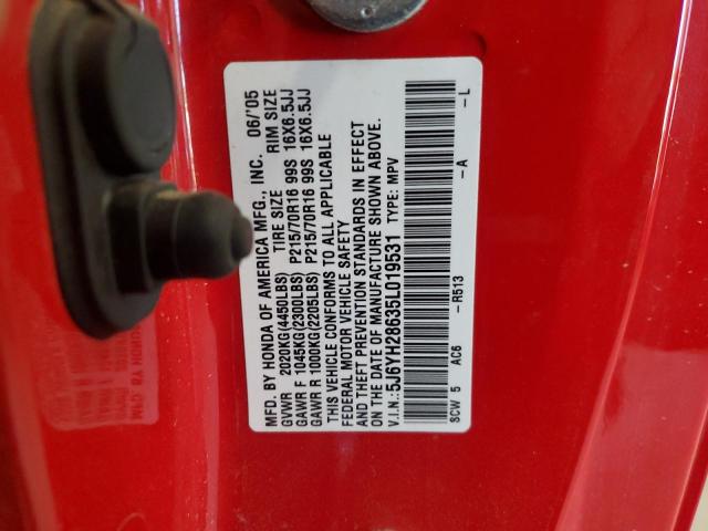 Photo 11 VIN: 5J6YH28635L019531 - HONDA ELEMENT 