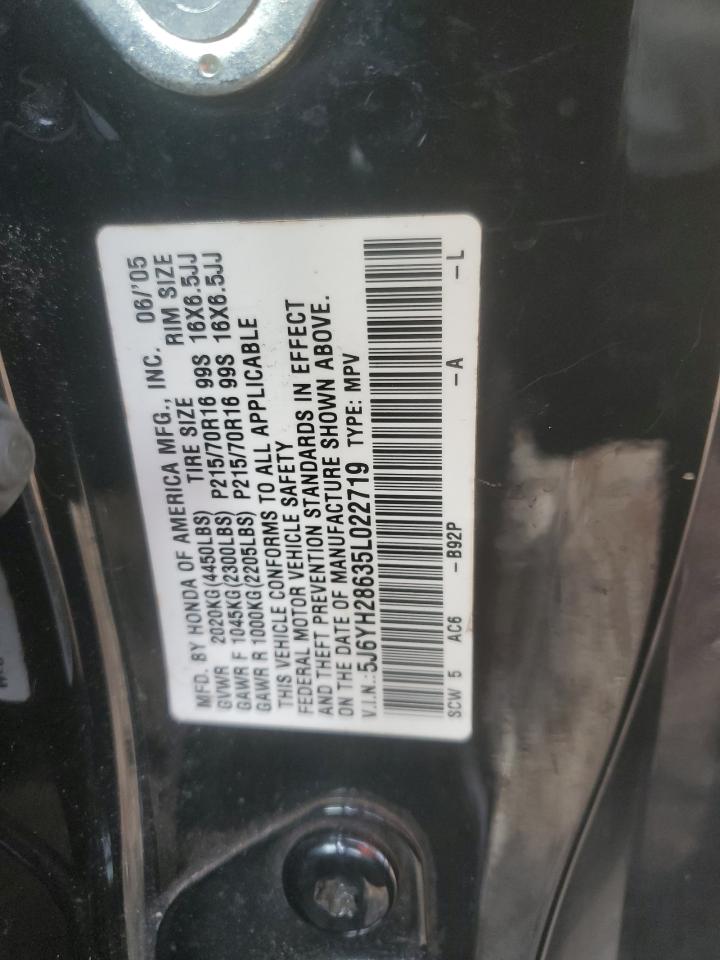 Photo 11 VIN: 5J6YH28635L022719 - HONDA ELEMENT 