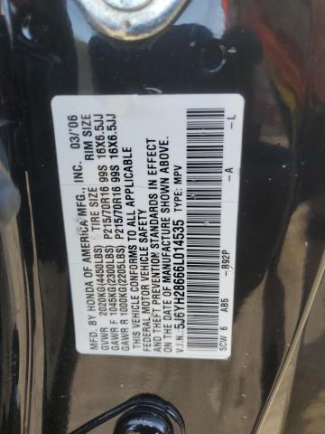 Photo 12 VIN: 5J6YH28666L014535 - HONDA ELEMENT EX 