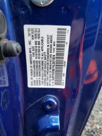 Photo 11 VIN: 5J6YH28674L001824 - HONDA ELEMENT 