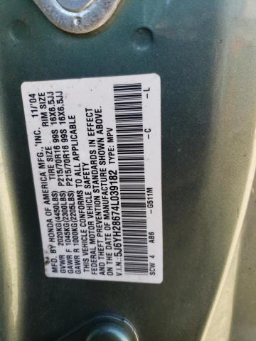 Photo 12 VIN: 5J6YH28674L039182 - HONDA ELEMENT EX 