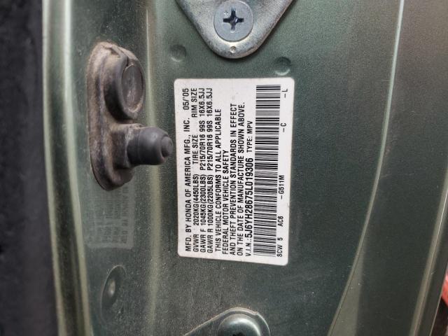 Photo 12 VIN: 5J6YH28675L019306 - HONDA ELEMENT EX 