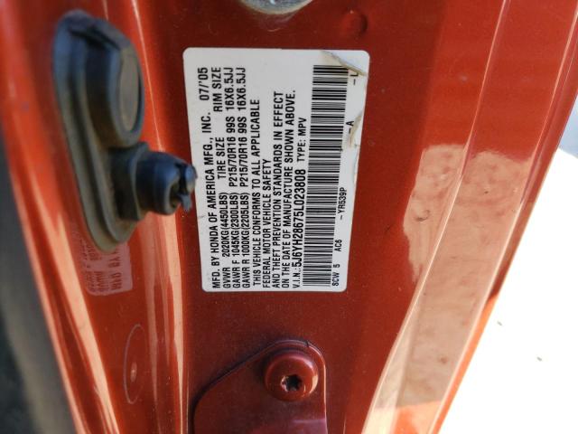 Photo 12 VIN: 5J6YH28675L023808 - HONDA ELEMENT 