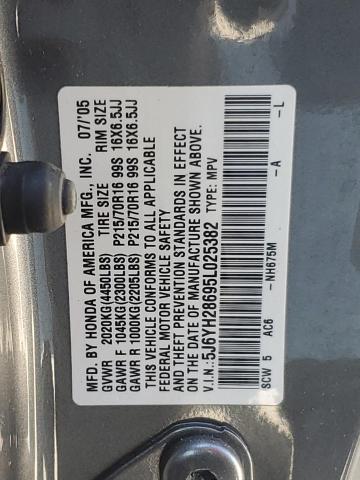 Photo 12 VIN: 5J6YH28695L025382 - HONDA ELEMENT EX 