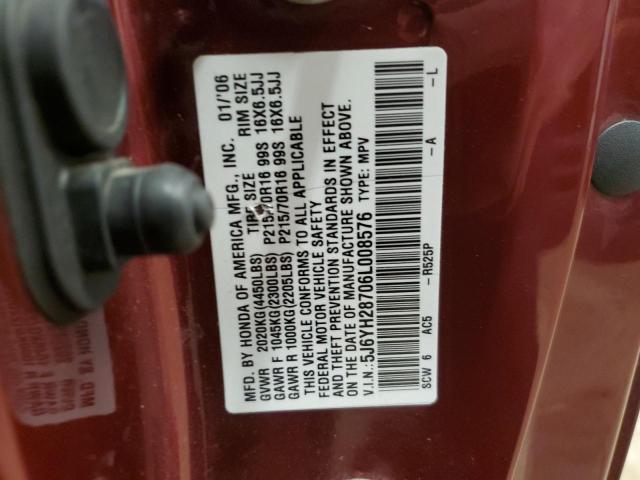 Photo 12 VIN: 5J6YH28706L008576 - HONDA ELEMENT EX 