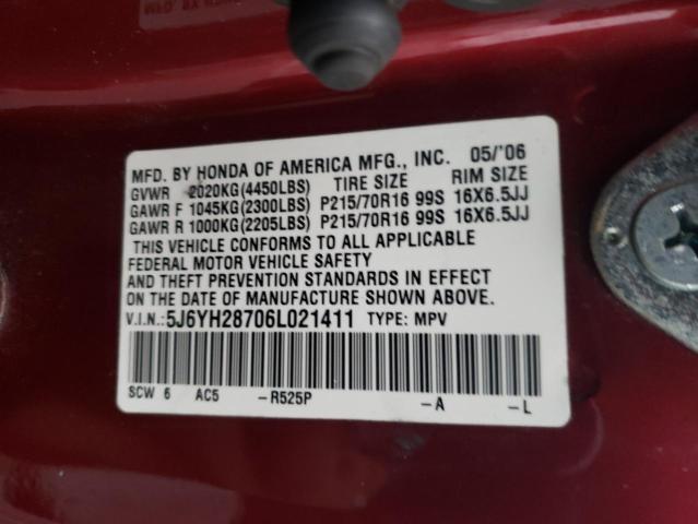 Photo 12 VIN: 5J6YH28706L021411 - HONDA ELEMENT 