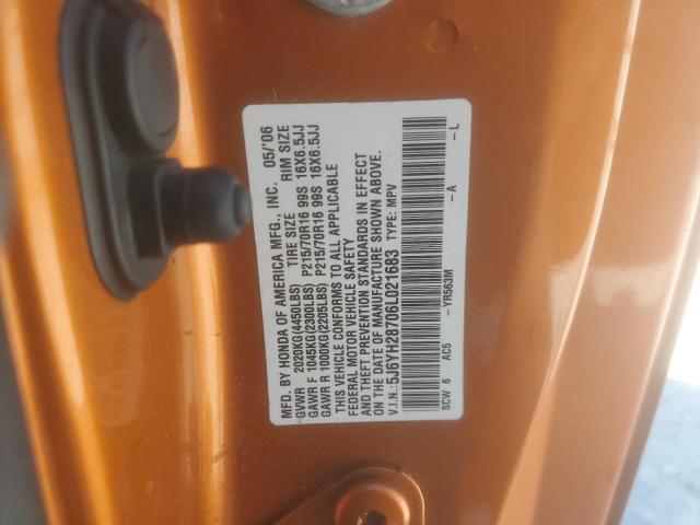 Photo 12 VIN: 5J6YH28706L021683 - HONDA ELEMENT EX 