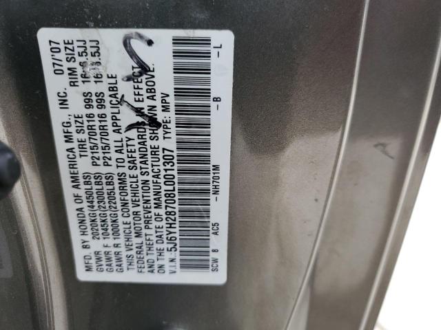 Photo 12 VIN: 5J6YH28708L001307 - HONDA ELEMENT EX 