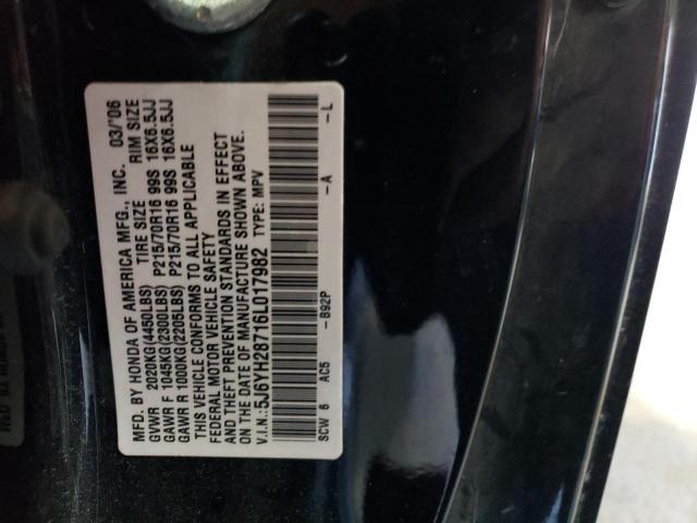 Photo 12 VIN: 5J6YH28716L017982 - HONDA ELEMENT EX 