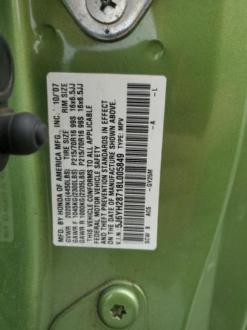 Photo 11 VIN: 5J6YH28718L005849 - HONDA ELEMENT 