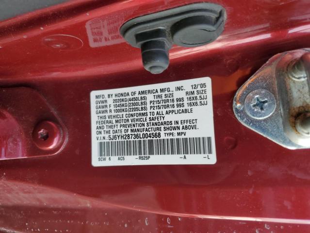 Photo 11 VIN: 5J6YH28736L004568 - HONDA ELEMENT EX 