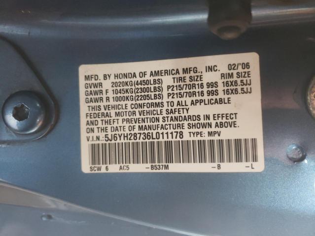 Photo 9 VIN: 5J6YH28736L011178 - HONDA ELEMENT EX 