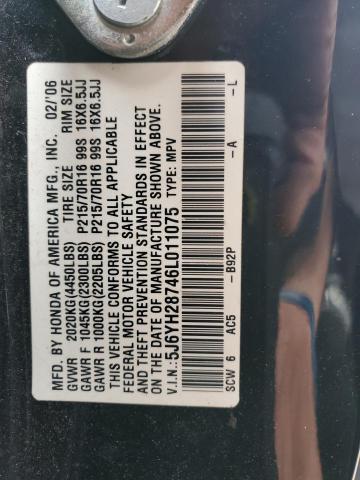 Photo 12 VIN: 5J6YH28746L011075 - HONDA ELEMENT 