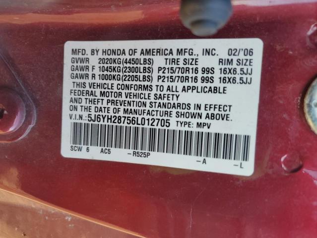 Photo 11 VIN: 5J6YH28756L012705 - HONDA ELEMENT EX 