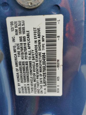 Photo 13 VIN: 5J6YH28766L004984 - HONDA ELEMENT EX 