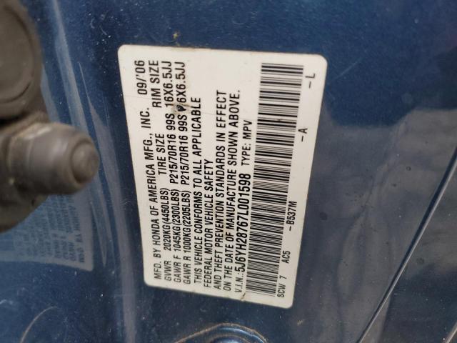 Photo 11 VIN: 5J6YH28767L001598 - HONDA ELEMENT 