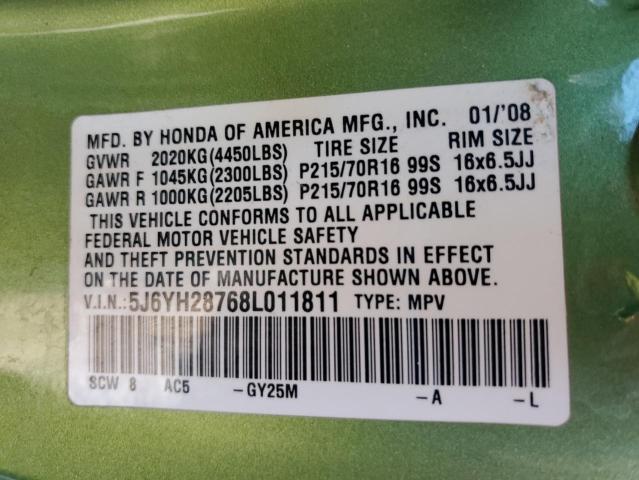 Photo 12 VIN: 5J6YH28768L011811 - HONDA ELEMENT EX 