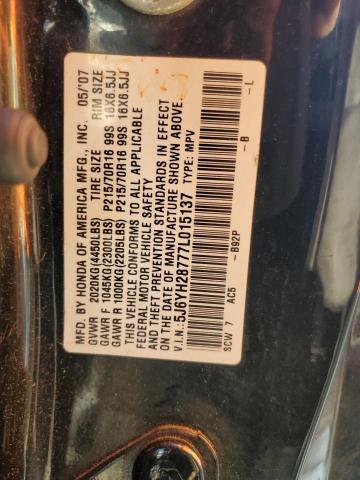 Photo 12 VIN: 5J6YH28777L015137 - HONDA ELEMENT EX 