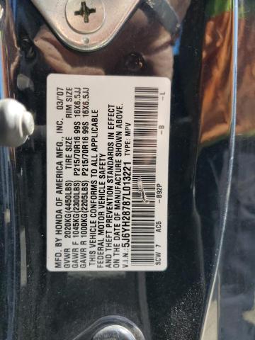 Photo 13 VIN: 5J6YH28787L013221 - HONDA ELEMENT 